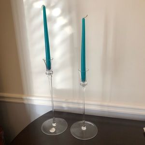 Marquis Waterford Tango 2 Candlesticks 14” & 16”